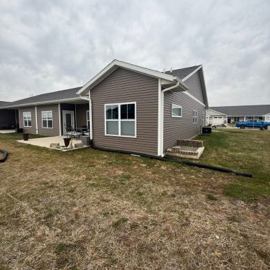 Residential yard grading preparing for custom landscape design in Saint Charles Missouri